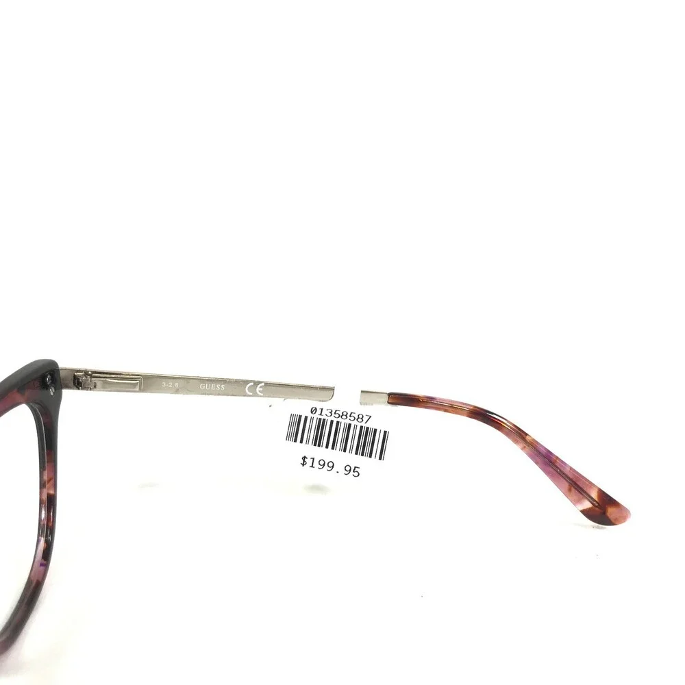 Guess Eyeglasses Frames GU2683 074 Brown Pink Tortoise Silver Sparkly 52-17-140
